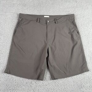 Tasc Performance Shorts Mens 38 Gray Bamboo 9" Tailored Fit Golf Casual Travel